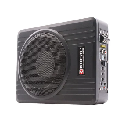 Factory Direct Sales 12V High-Power Aluminum Alloy Car Speaker Under-Seat Audio Modification 10inch Ultra-Thin Subwoofer (Car speaker/subwoofer) - 8-inch