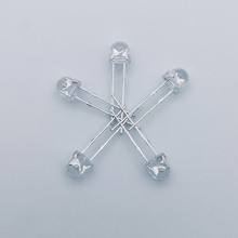 f5草帽灯珠白发粉红黄蓝绿暖白光4.8mmled灯珠发光二极管