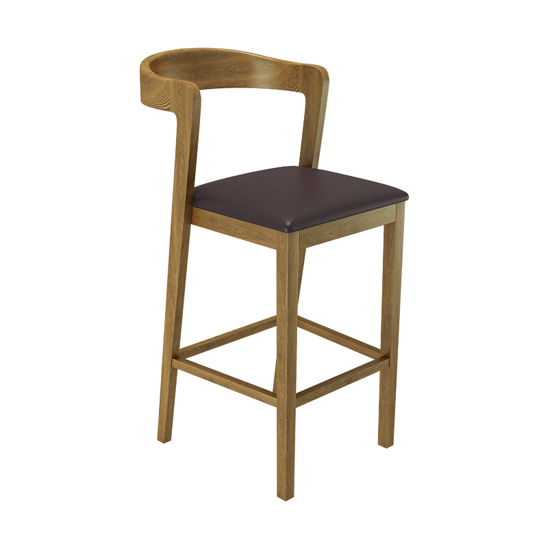 04 Silla de Bar de madera maciza
