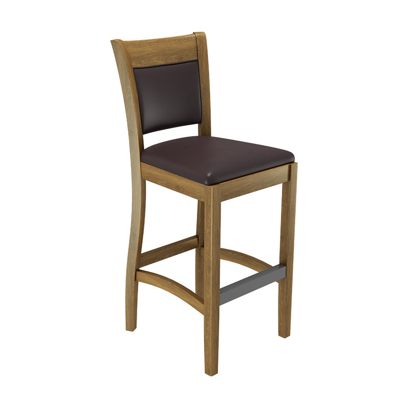 05 silla de la barra de madera sólida