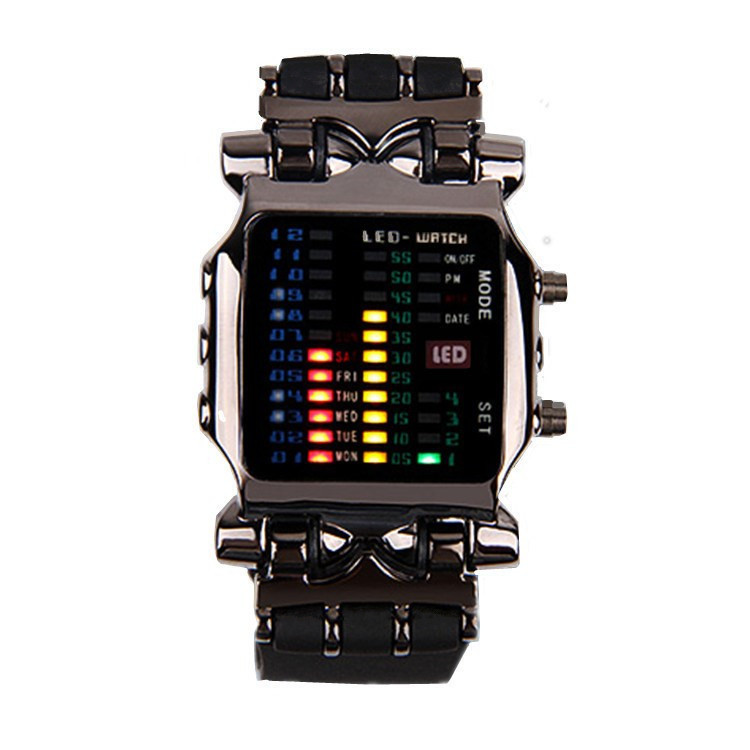 Nuevo Comercio exterior comercio electrónico Venta caliente binario LED reloj electrónico creativo cangrejo reloj estudiante LED cangrejo reloj