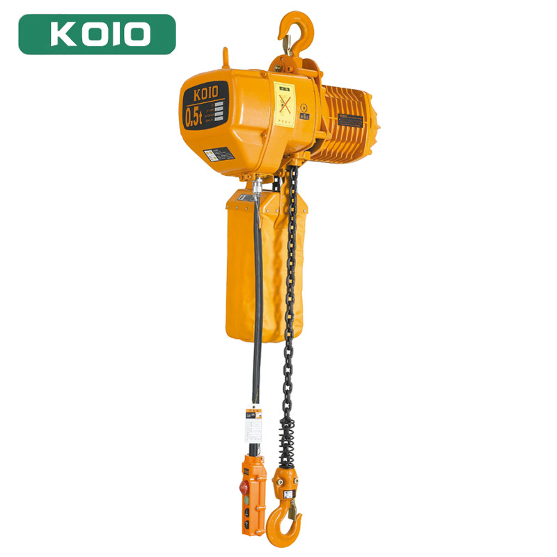 环链电动葫芦KOIO挂钩式运行式倒链固定式单速起重葫芦可配跑车