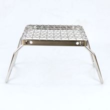 户外迷你折叠不锈钢炉头支架 烧烤架套锅架烤盘支架烤网小号