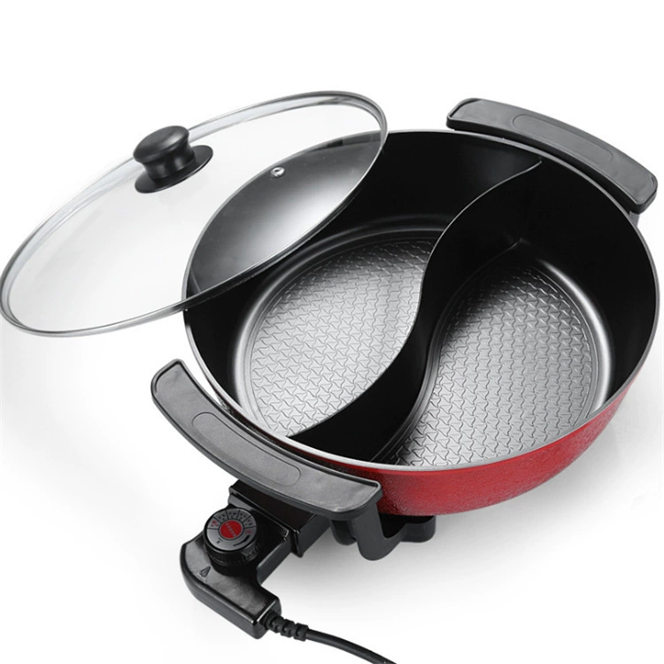 Корейский больший мощности электрический горшок- pot Multifunctional домашнего использования кухонный горшок, бесдымный дым, не липнет -shabu кипящий горшок