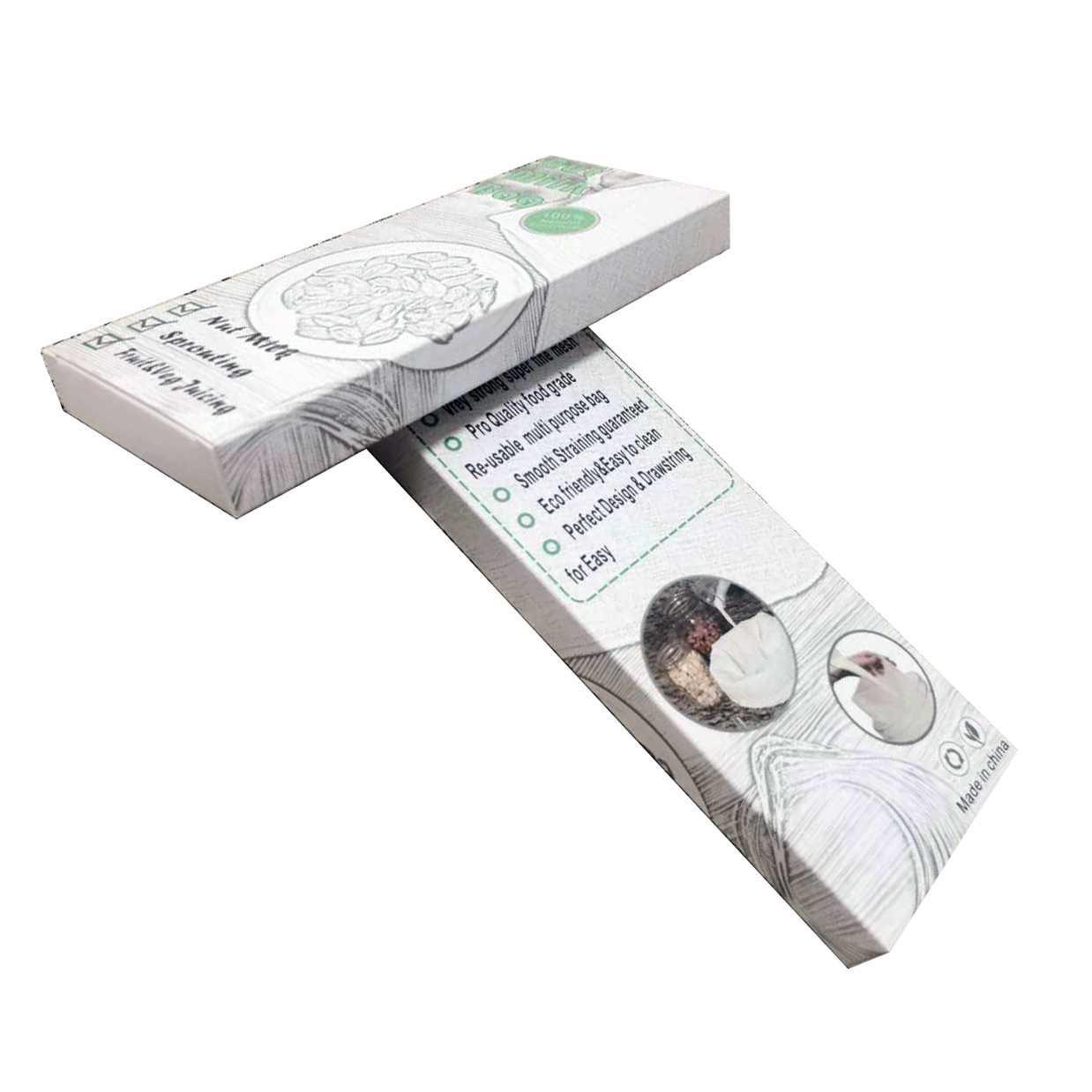 Bolsa de filtro de lino para alimentos leche de soja vino café jugo de frutas nueces leche lino de almacenamiento de calidad de alimentos lino