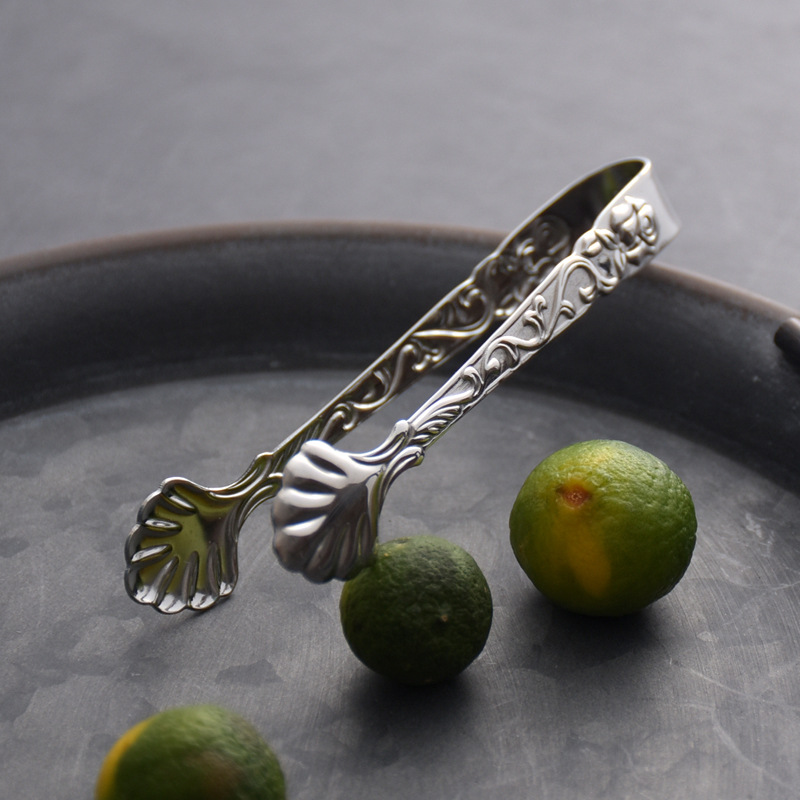 Clip de azúcar de cubo de café Rosa elegante creativo clip de cubo de hielo clip de comida de estilo europeo de acero inoxidable 304