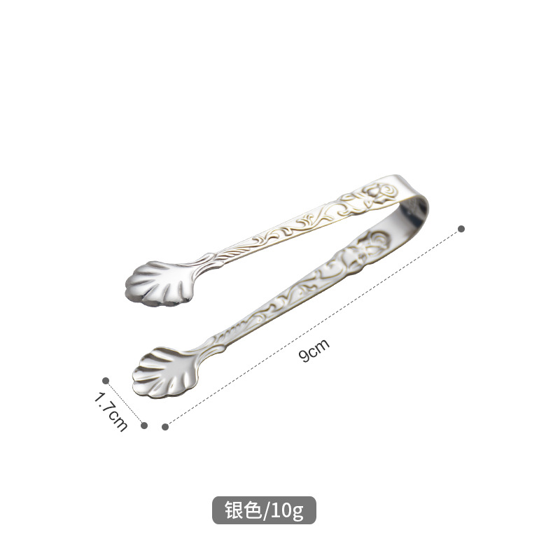 Clip de azúcar de cubo de café Rosa elegante creativo clip de cubo de hielo clip de comida de estilo europeo de acero inoxidable 304