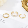 Tide, fashionable ring, adjustable set, 2023, European style, internet celebrity, 3 piece set