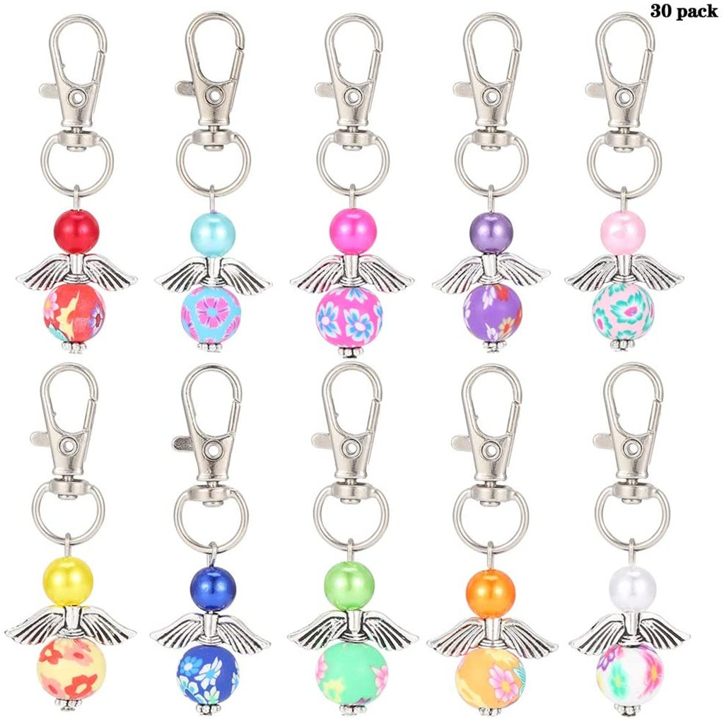 Nuevo llavero de ángel de la guarda, regalo de bodas, bautismo de bebé, sacramento, fiesta de cumpleaños, colgante, manualidades de bricolaje