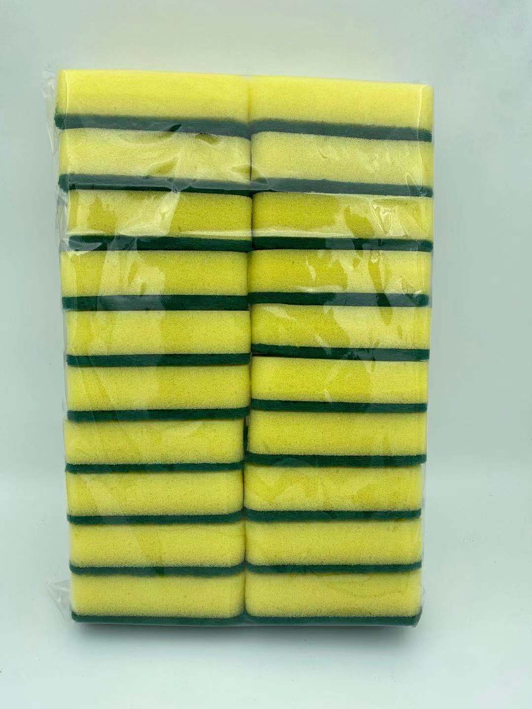 Esponja de limpieza de cocina de alta densidad de doble cara esponja para lavar platos almohadilla de fregado cocina paño de lavado bloque de esponja