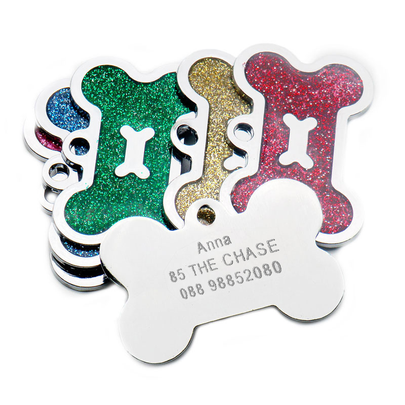 Spot Metal Zinc Alloy Double Bone-Shaped Pet Shop Dog Tag Id Pet Supplies Pendant Laser Engraving Identity Spot Metal Zinc Alloy Double Bone-Shaped Pet Shop Dog Tag Id Pet Supplies Pendant Laser Engraving Identity