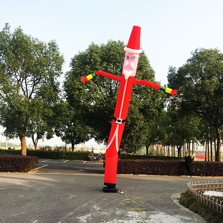 充气圣诞老人舞星气模空中摇摆跳舞人气模圣诞节户外充气广告装饰