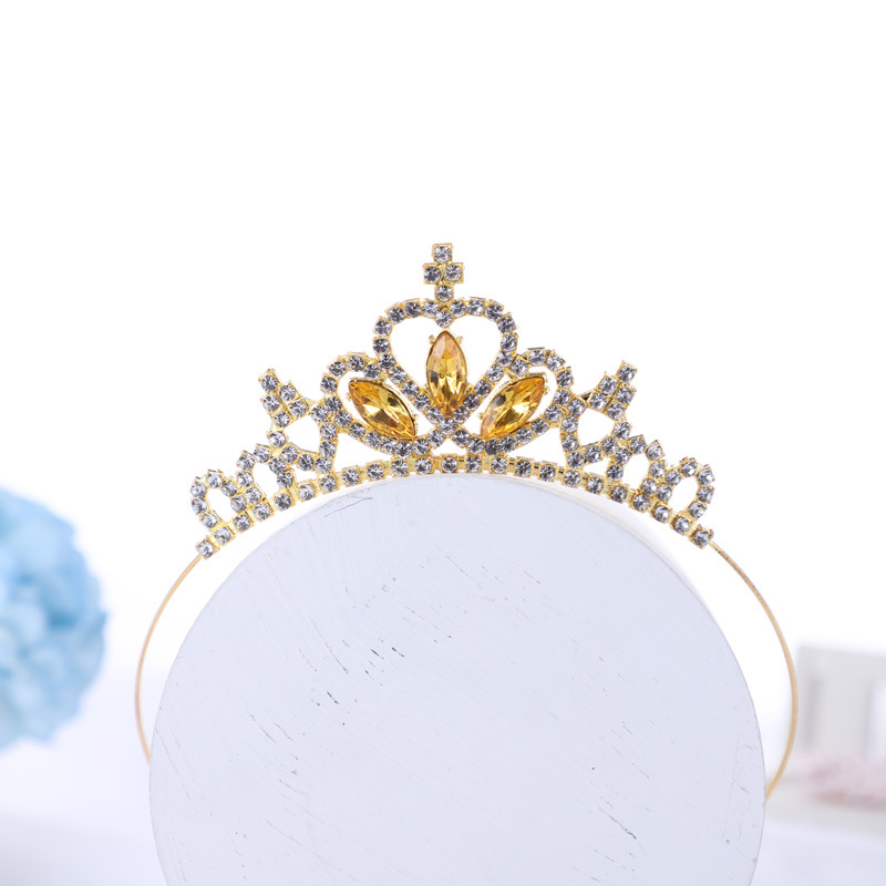 Nuevo frozen princesa mismo estilo corona Aisha aleación tocado Regalo de Cumpleaños accesorios para el cabello corona de niña