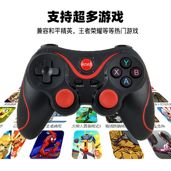 Mando inalámbrico Terres T3 — compatible con Android/iOS, conexión directa, control Bluetooth, función macro automática