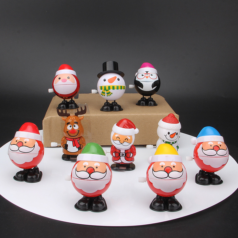 Foreign trade gifts on the chain Christmas jump spring toys Christmas gifts Santa Claus children's toys