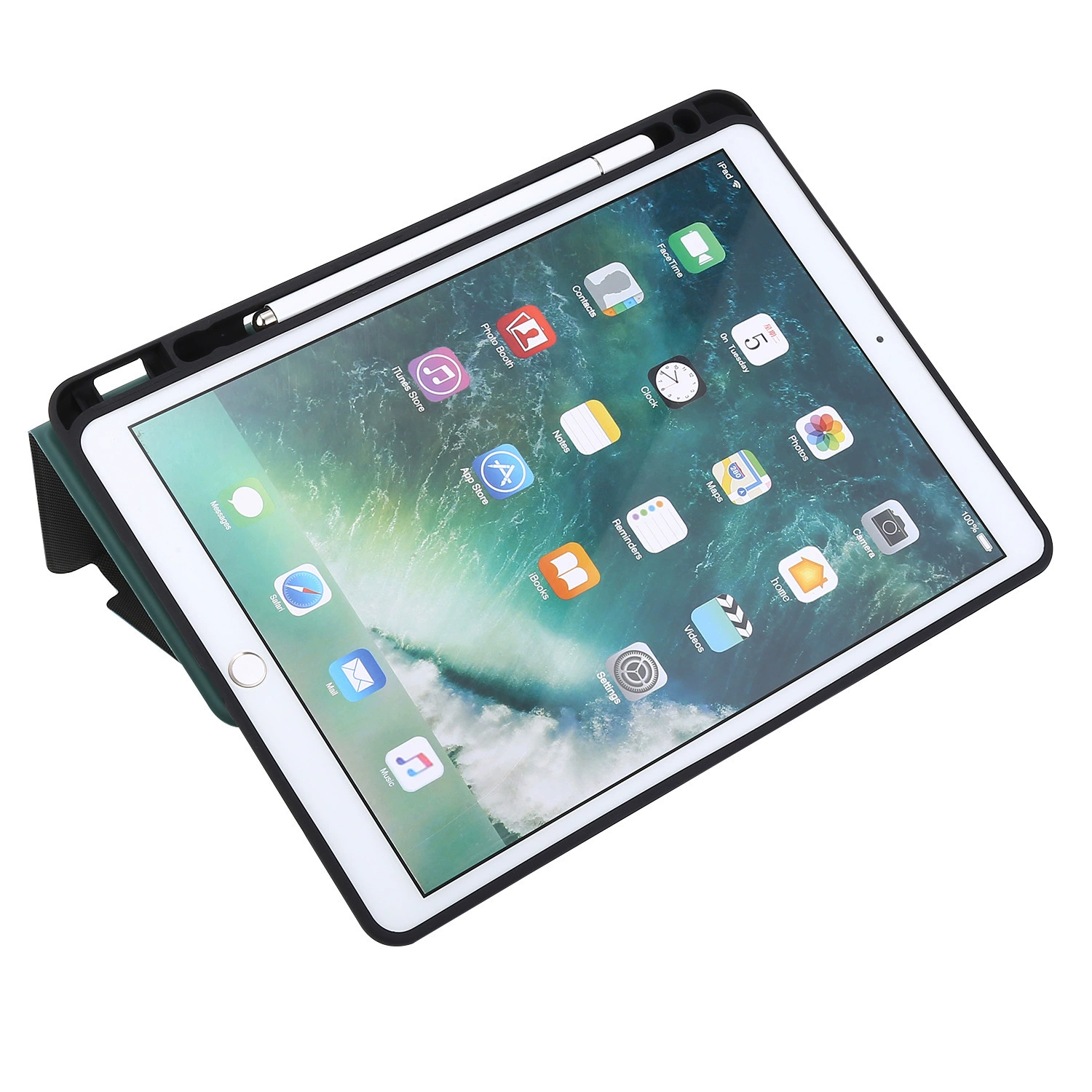 Популярное применение Apple iPad Air4 напряжение с пряжкой кожаный чехол паз спящий мини5 универсальный 10.9-дюймов мягкий чехол