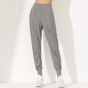 Autumn and Winter high waist loose ankle-tied elastic waist quick-drying slimming sports trousers Women's Running yoga casual fitness trousers