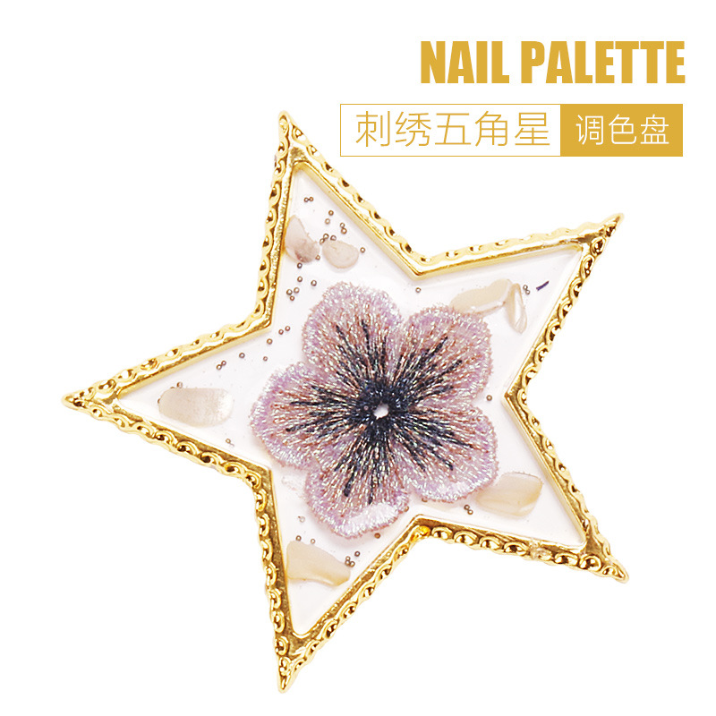 Nueva paleta de manicuras cristal ágata resina de pintura de uñas herramientas de tablero de visualización