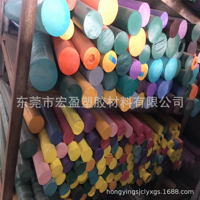 红色POM棒 红棕色聚甲醛棒 POM+铁氟龙棒