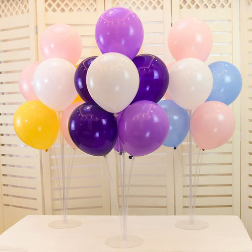Balloon table floating display stand National Day wedding birthday party decoration transparent floating column base support rod bracket