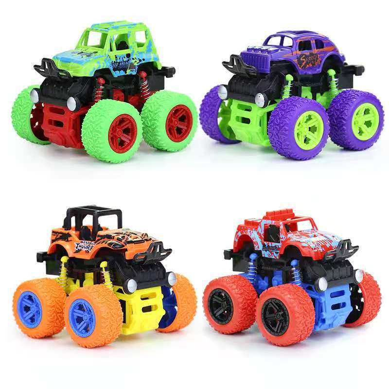Children's toys wholesale four-wheel drive inertia off-road vehicle back-up car simulation off-road model anti-fall Yiwu small commodities