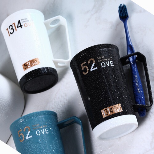 Huisi thickened mug wash cup water cup plastic toothbrush cup dental cylinder home couple mouthwash cup brushing cup