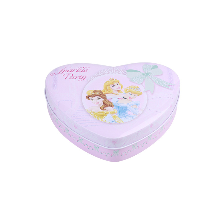 厂家直供糖果包装盒马口铁心形巧克力罐礼品铁罐蜡笔盒化妆饰品盒