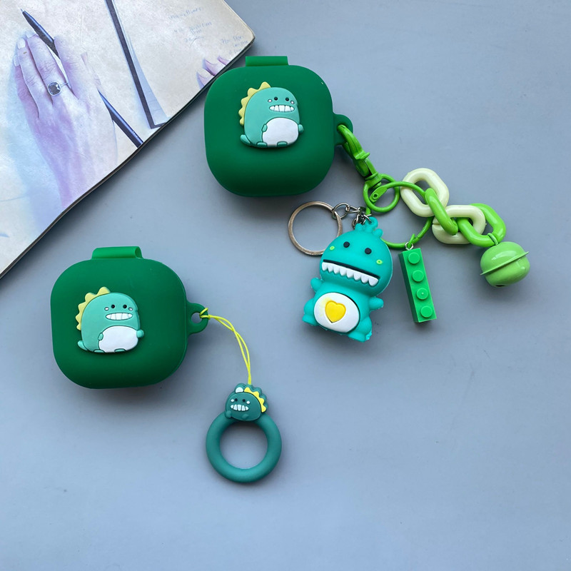 Aplicable a Samsung Galaxy Buds2/live/pro auricular Bluetooth inalámbrico funda protectora dinosaurio silicona suave caso