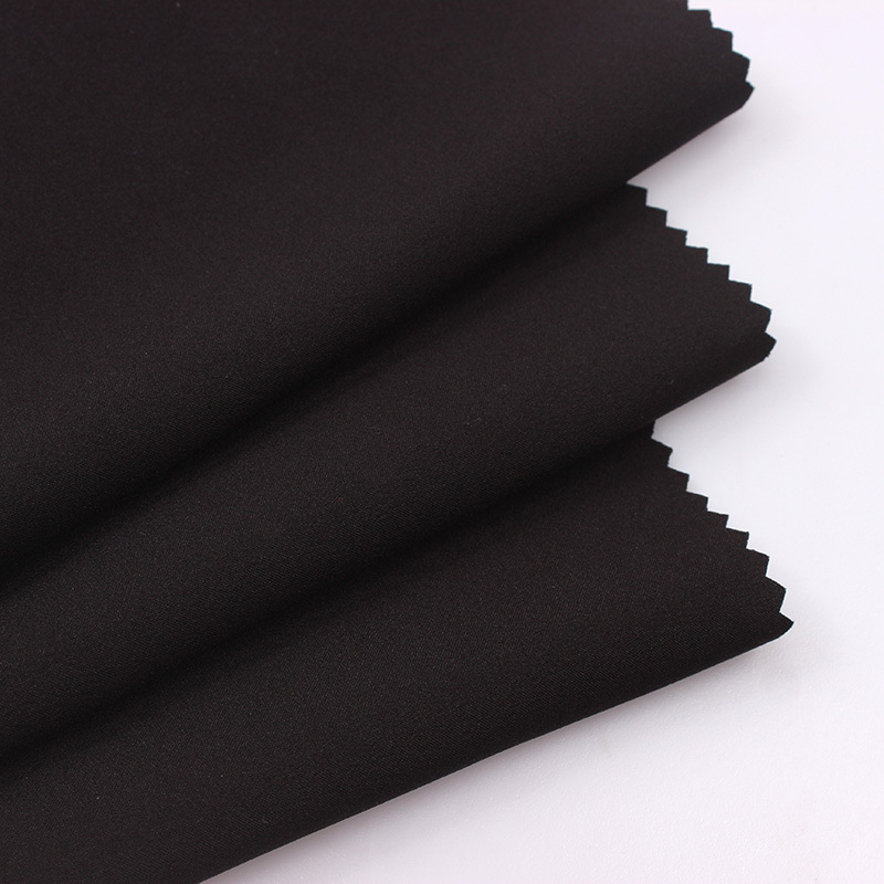 环保75D全再生超高弹纬弹涤纶面料可开TC证书衬衫连衣裙服装面料