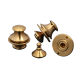 Pure brass round lock bag lock buckle bag spring lock zipper lock DIY handmade leather hardware accessories