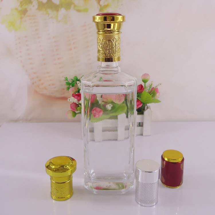 供应500毫升白酒玻璃瓶 高档白酒瓶空瓶保健药酒瓶加工ogo