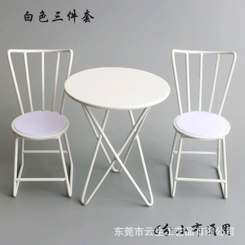1/6 Ф furniture Blythe куклы (обед) металлический столик и стул комплект, мини 3‑штук или одиночный, 6‑угольный BJD