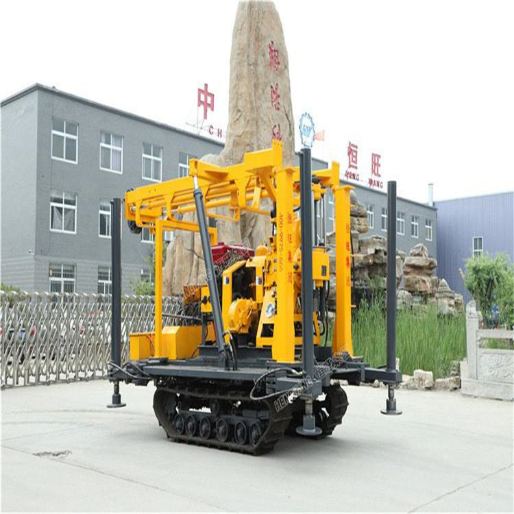 柴油打井机履带液压水井钻机地质取样勘探钻机家用打井机便携式