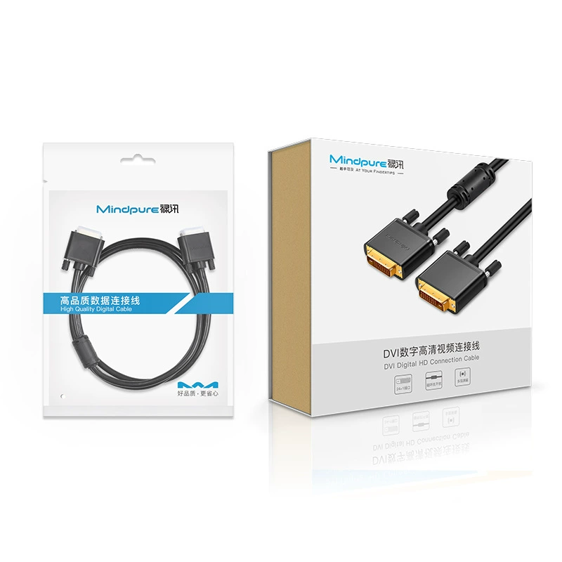 HDMI? Note: The input says DVI cable, gold‑plated 24+1, lengths 1–30 m, oxygen‑free copper and home editions
