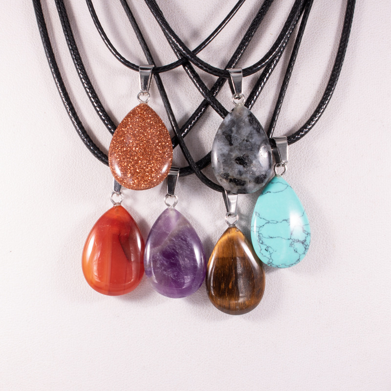 organic agate pendant