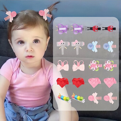21001 Handmade Ribbon Bow Hairpin Three-dimensional Small Animal Headdress Creative Ribbon Threaded Hairpin
