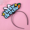 Internet celebrity birthday hat, rabbit carrot party nightclub birthday hat hair hoop series cartoon cap