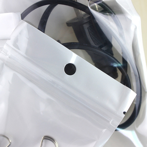 Data cable packaging bag, translucent plastic bag, pearlescent film, yin and yang bone bag, jewelry ziplock bag, mobile phone case sealing bag