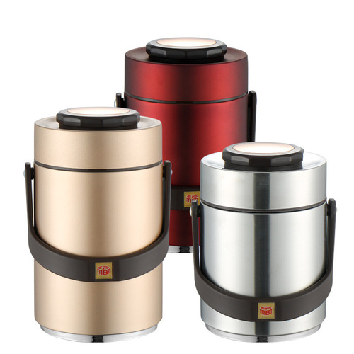 Insulated lunch box for students, vacuum insulated bucket for working girls, 304 stainless steel food grade double-layer pot wholesale