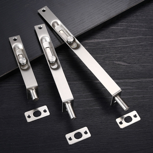 304 stainless steel concealed bolts, heaven and earth door bolts, double doors, hidden fire doors, black extended concealed bolts