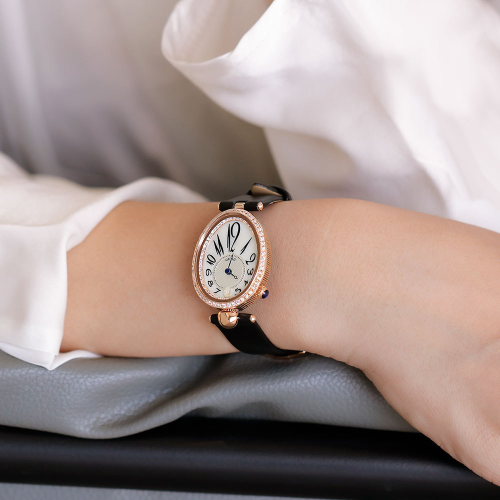 古欧2020新型ファッション気質水滴型文字板トレンドにドリルレディース腕時計防水石英女性時計