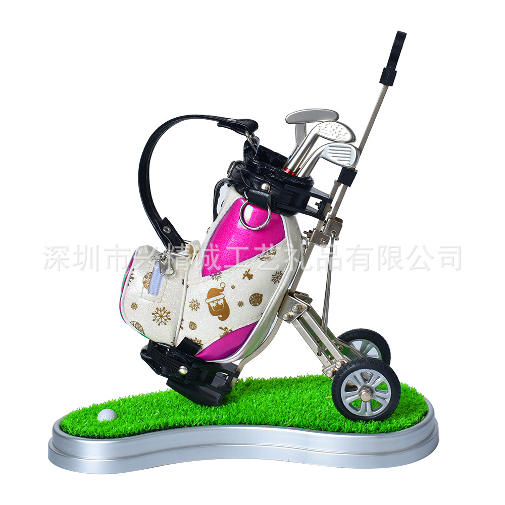 Estudiante creativo aprendizaje Premio papelería regalo Golf deportes creativo bolsa de golf titular la pluma traje