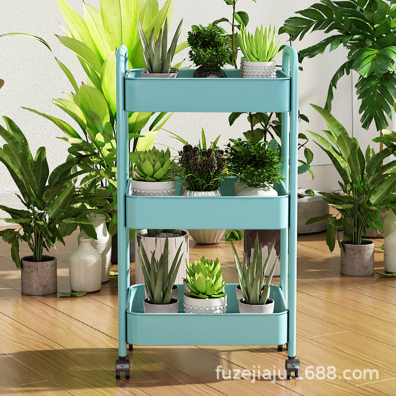 Carro de almacenamiento móvil para sala o baño