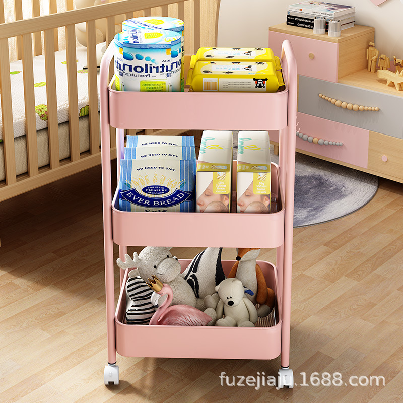 Carro de almacenamiento móvil para sala o baño
