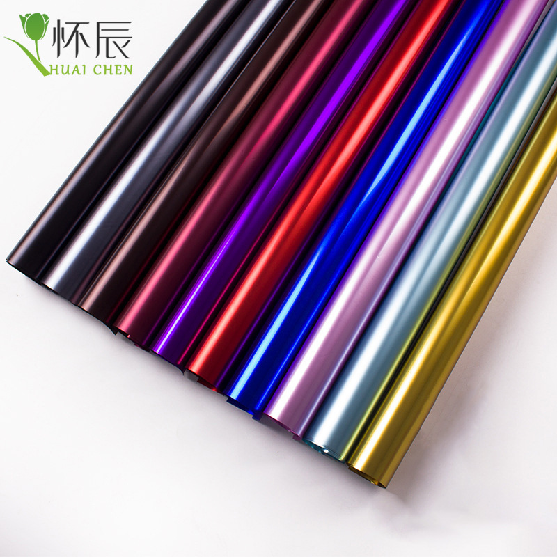 厂家直供纯色铂金纸鲜花礼品包装纸花店用品鲜花花束包装材料批发