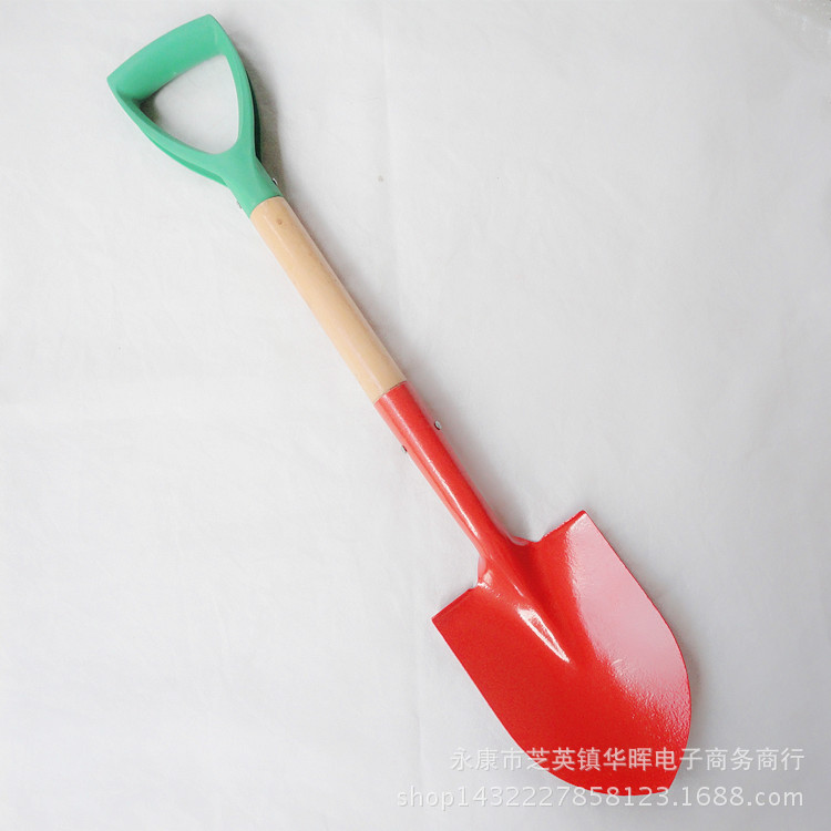 消防铁锹铁铲电镀尖头铲挖泥铲锹尖头木柄锹园林铲车载钓鱼挖土沟