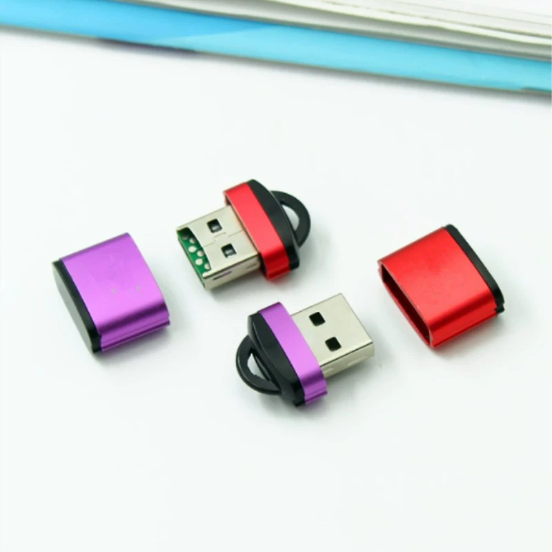Алюминиевый корпус mini TF кард-ридер T-Flash карта USB2.0 Высокоскоростная передача мобильного телефона кард-ридер памяти