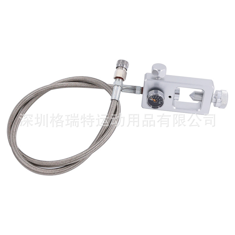 36英寸高压银管接新款银色试气方块潜水试气阀带银管Scuba Diving