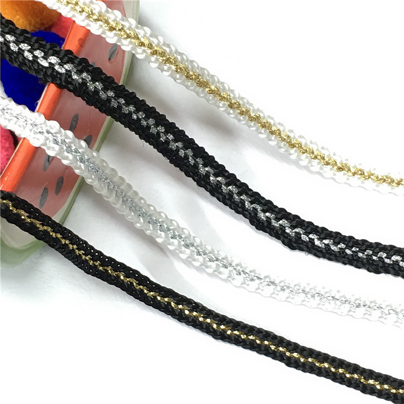 厂家直销民族风涤纶金银丝织带花边 鞋帽箱包装饰 服装辅料现货