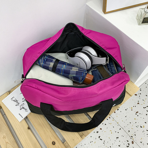 New Nylon Travel Bag Korean Style Multifunctional Handheld Large Capacity Sports Fitness Bag for Women Wholesale Outdoor Luggage Bag